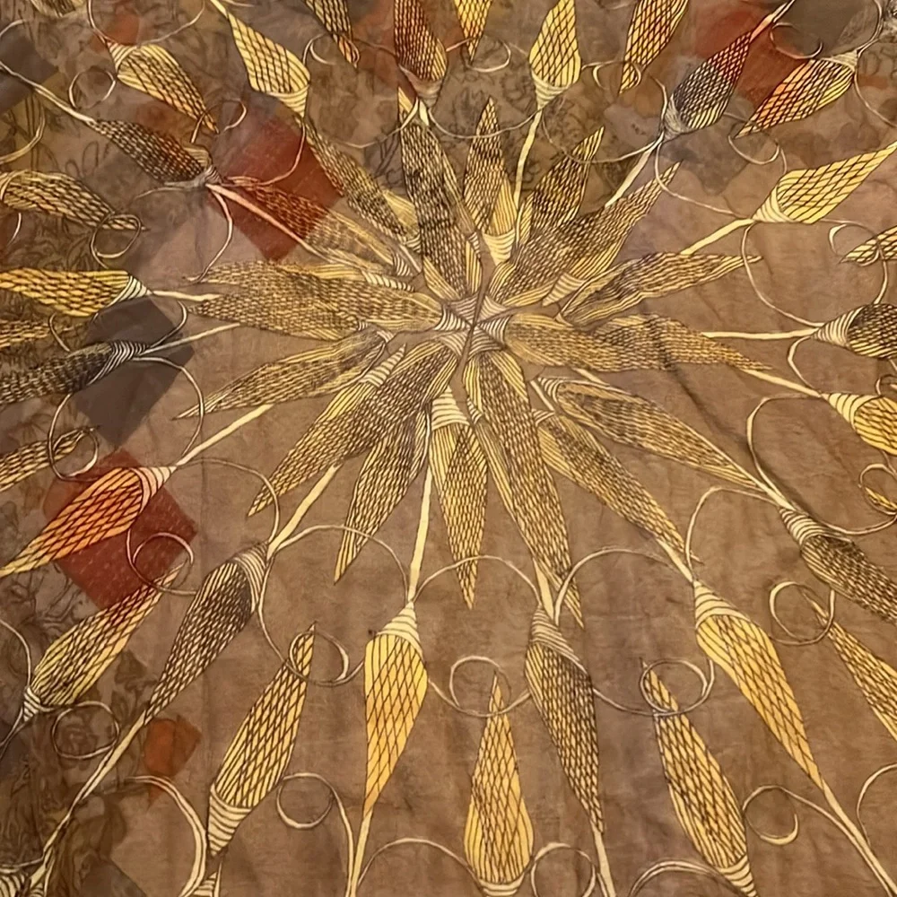 Vintage Vera Neumann ladybug sheer silk scarf 23” square